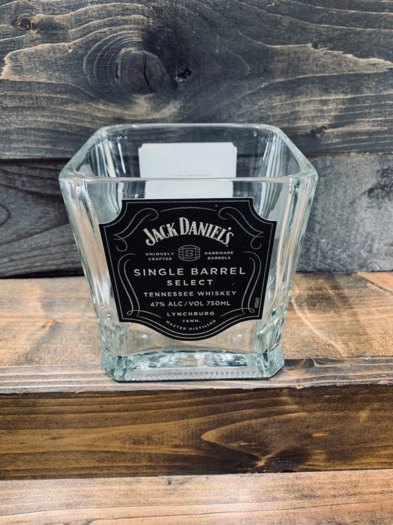 Candy Dish made from a Repurposed BLANTON Bourbon Whiskey Bottle