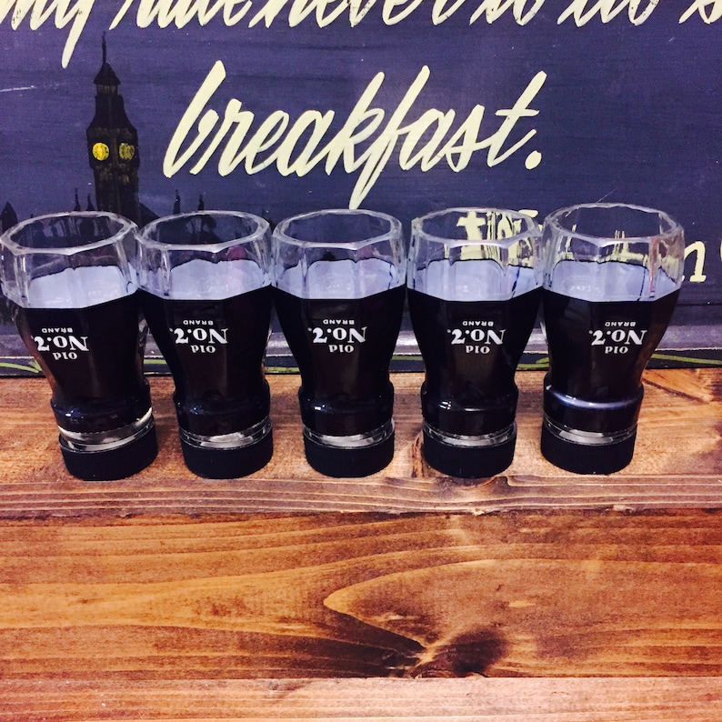 Shot Glasses Made From Repurposed JACK DANIELS WHISKEY Bottles Etsy