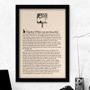 Gone with the Wind Book Page Art Print
