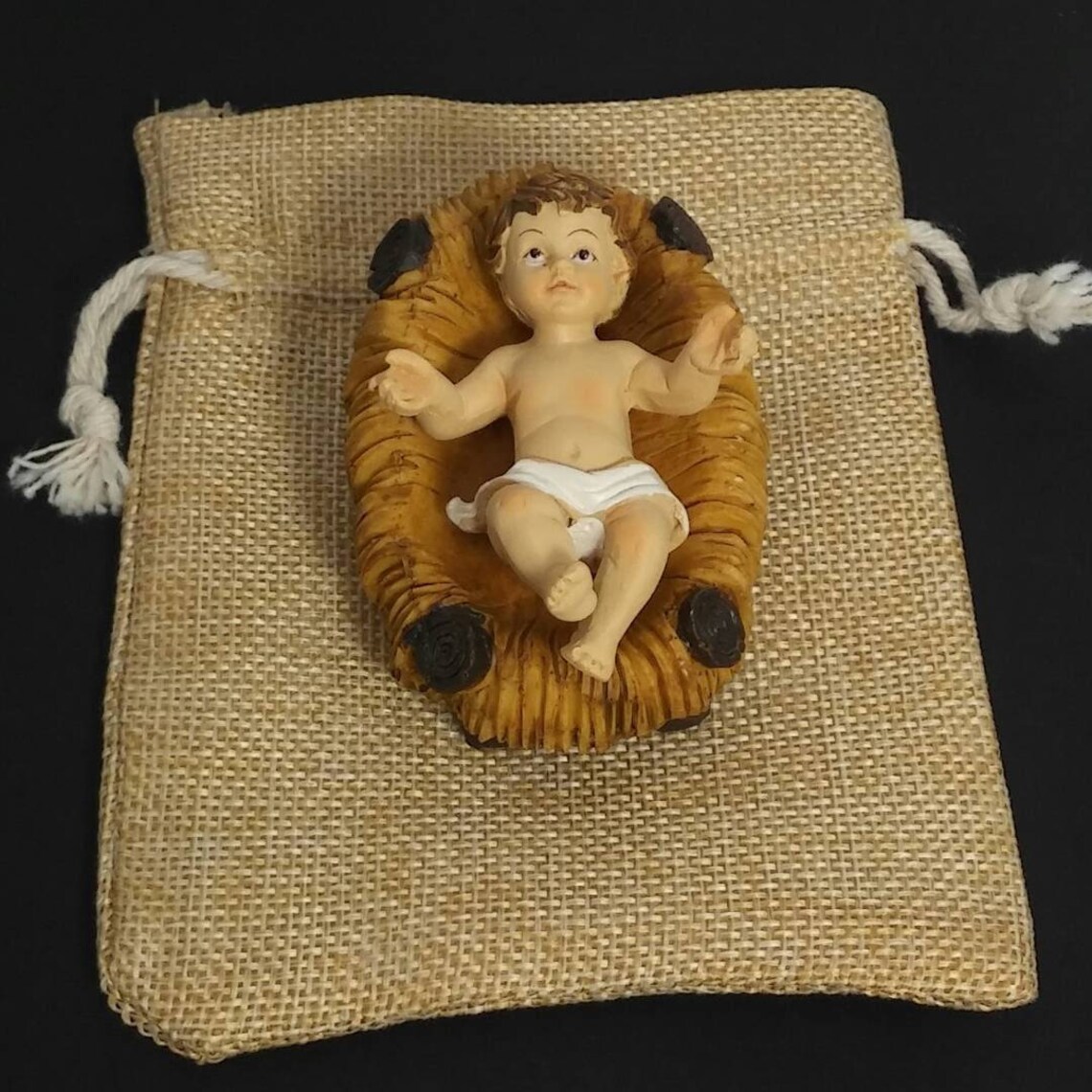 Baby Jesus crib 3 Figurine Christmas Holiday gift Jesus Etsy