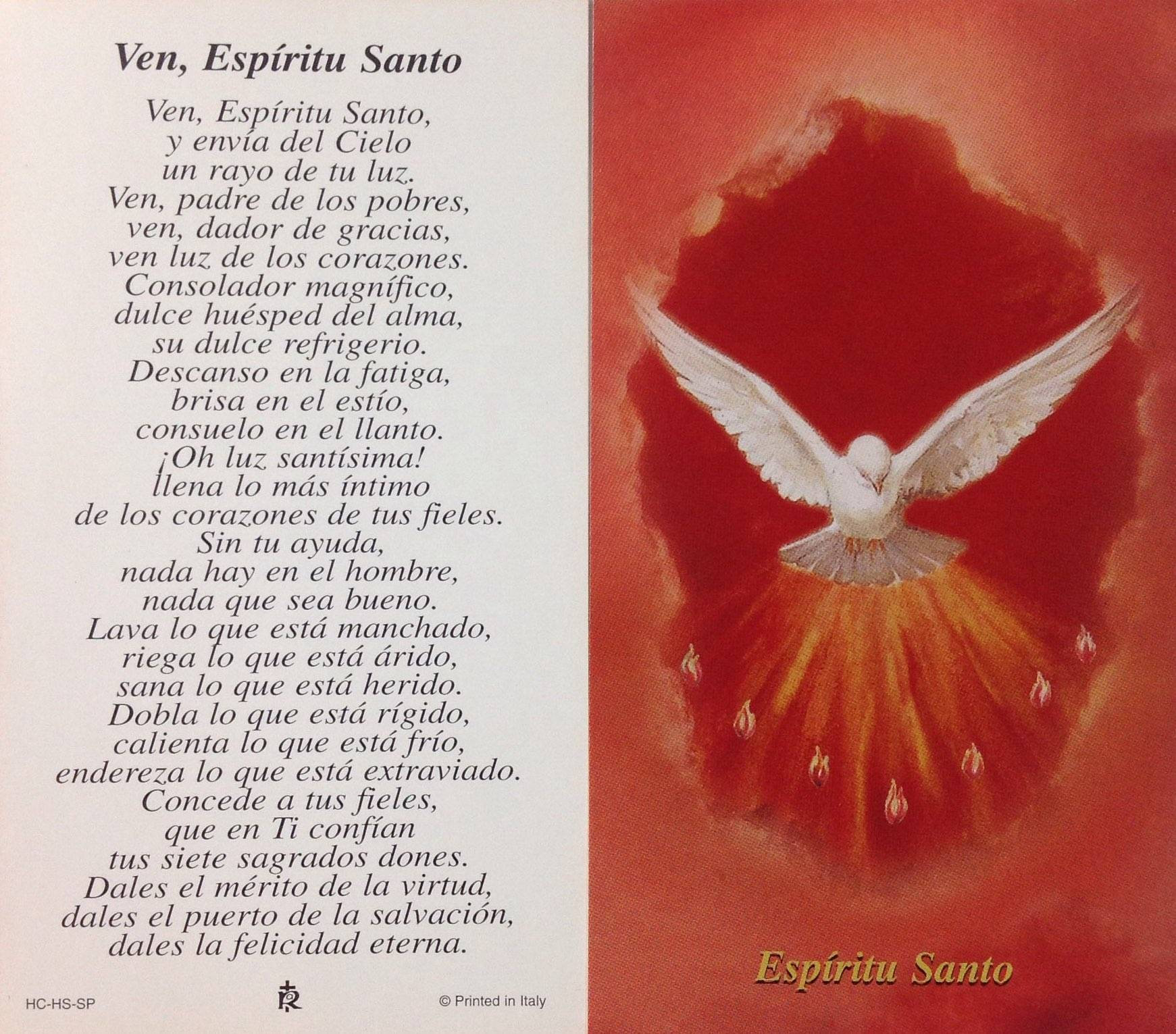 Lista 99 Foto Letras De Dos Y él Oración Al Espíritu Santo El último