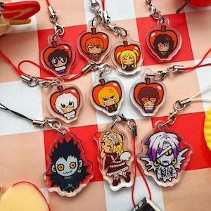 Colgantes acrílicos para teléfono DN Chibi Apple Anime
