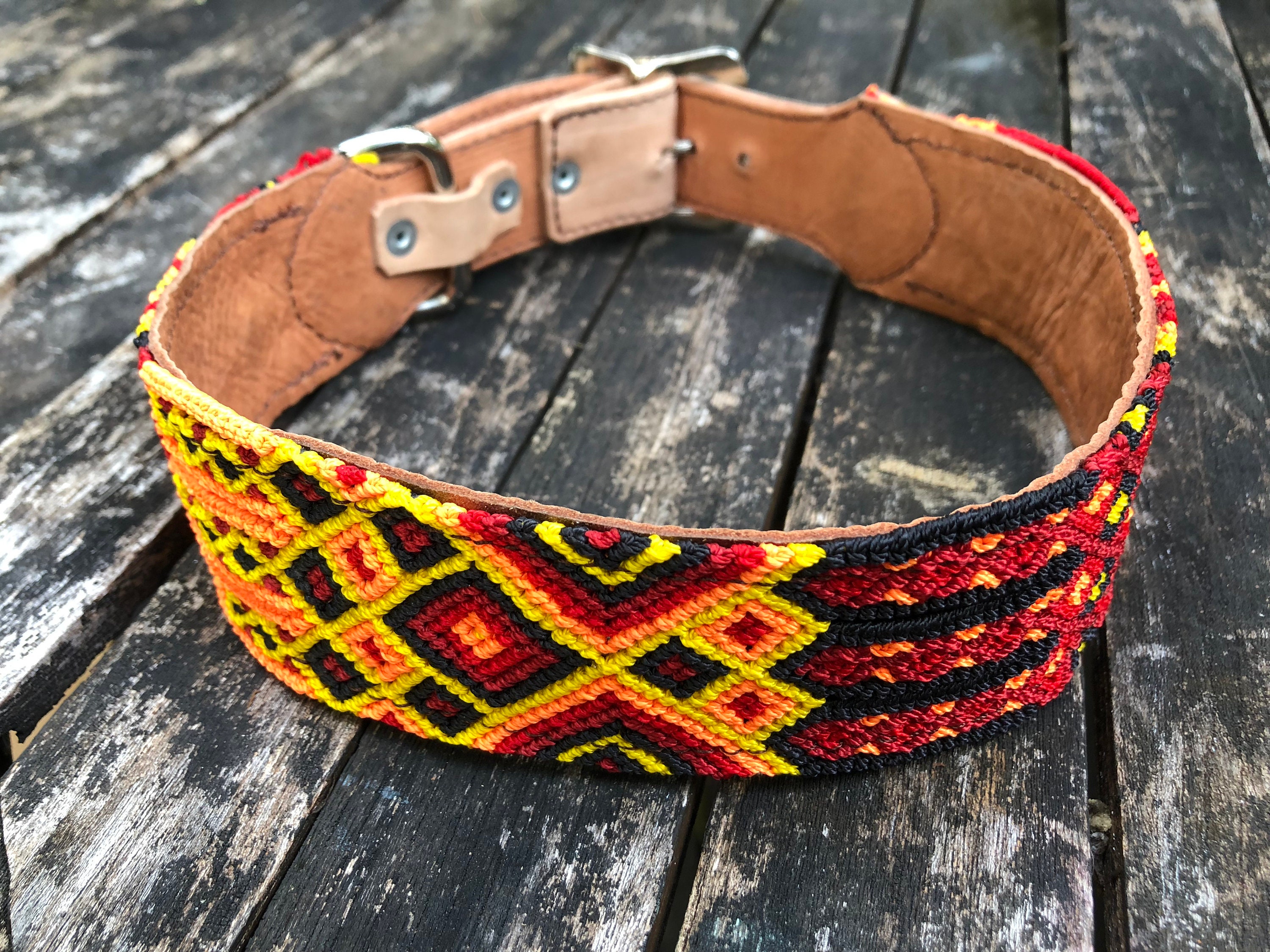 Mexican Dog Collar Large Etsy