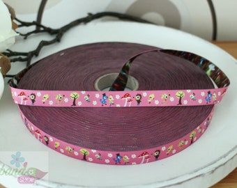 Weaving ribbon Schnuckipü pink pink 15 mm wide 1 meter