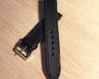 Leather watch strap | Etsy