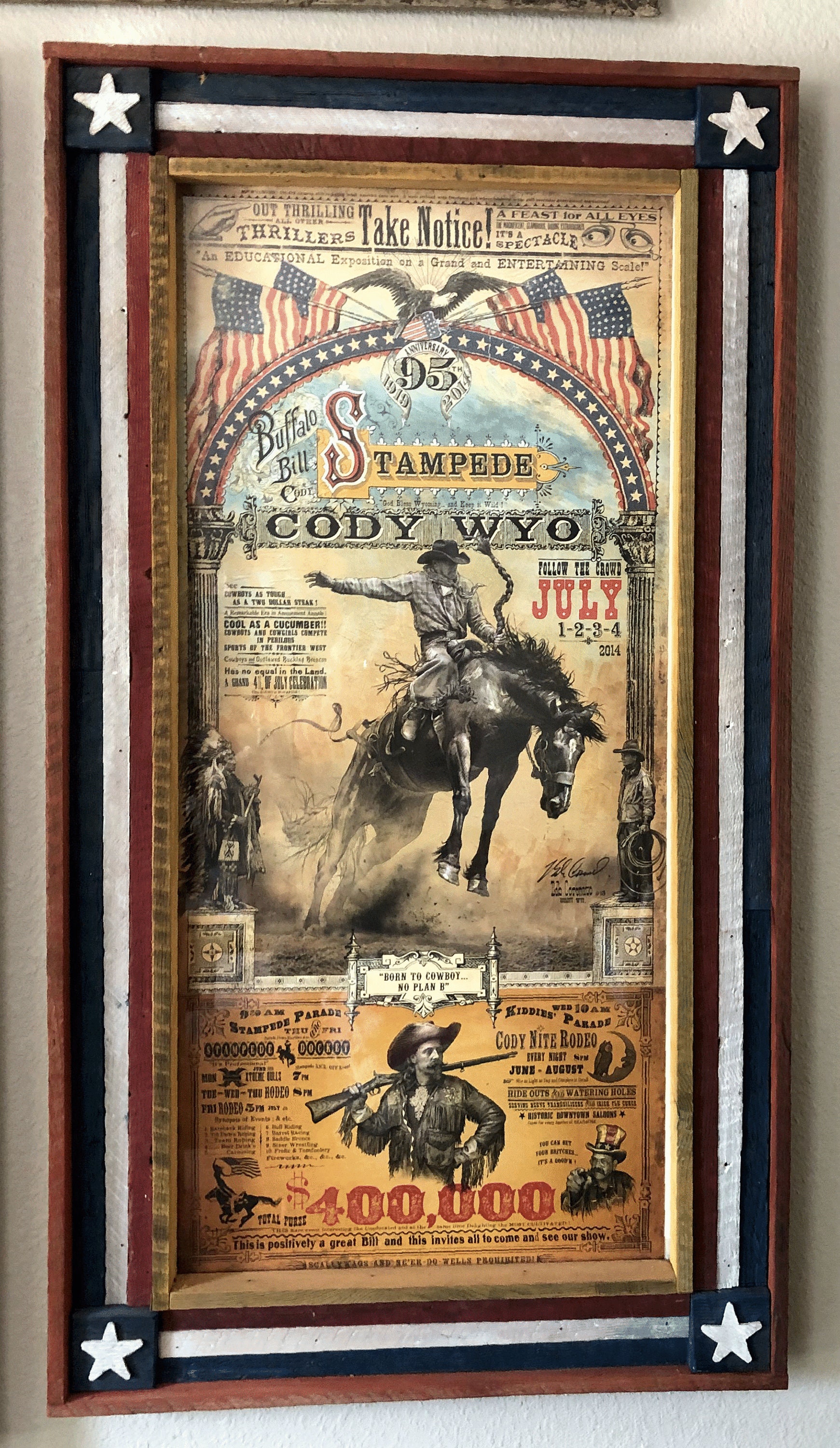 Rodeo Poster with Western Style Frame Etsy