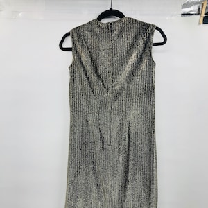 Vintage 60er Jahre Gold Faden Schimmer Kleid