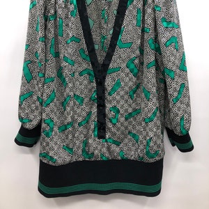 Vintage 1980’s Oversized Tunic with Abstract Design
