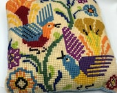 Handmade Birds of Paradise Accent Pillow