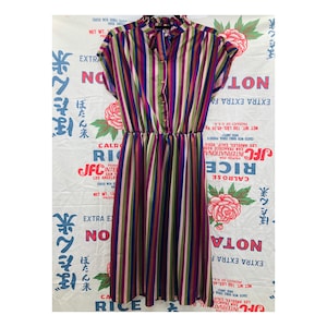 Vintage 1970’s/80’s Lightweight Striped Dress