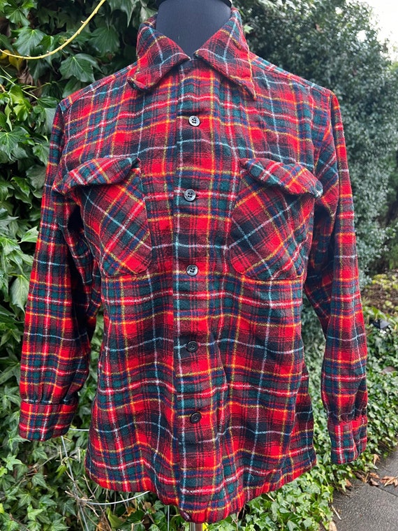 Vintage 1940’s / 1950’s Soft Pendleton Wool Plaid 