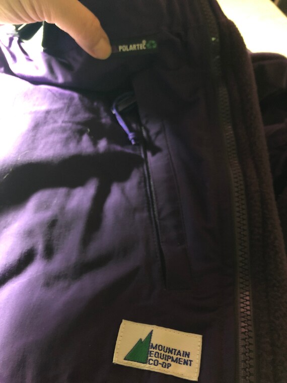 Vintage 1990's Mountain Equipment Coop Purple Polartec Snow Pants with Fleece Back