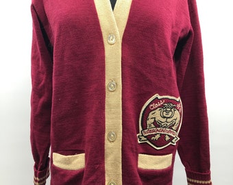 Vintage 1970’s Albion Varsity Cardigan Sweater