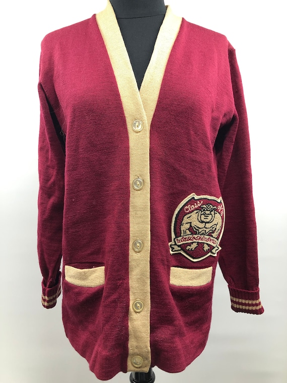 Vintage 1970’s Albion Varsity Cardigan Sweater