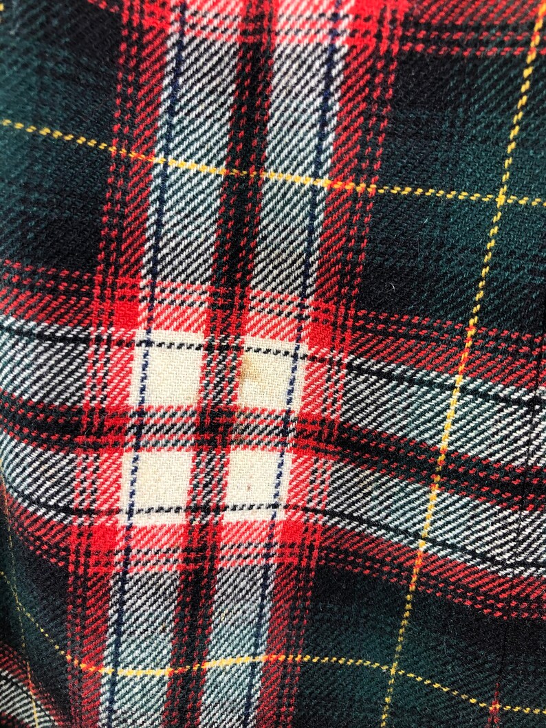 Vintage 1950s Pendleton Wool Plaid Skirt image 4