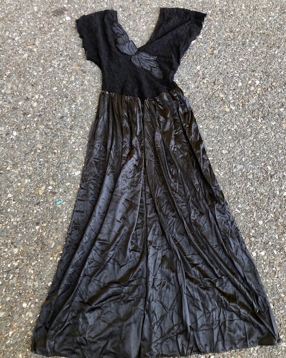 Vintage 1980’s Silk + Lace Slip Dress - image 1