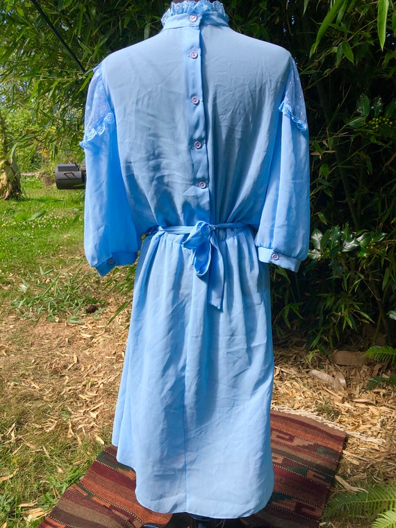 Vintage 1970’s Gunne Sax Inspired Baby Blue Dress - image 5