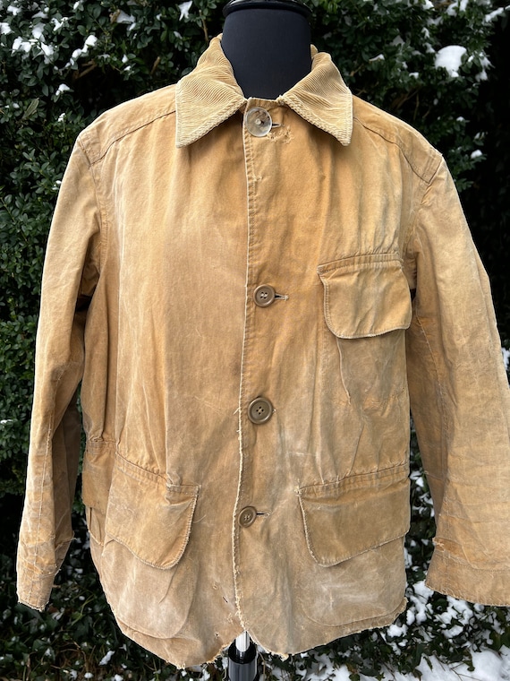 1950s Thrashed Waxed Canvas Hunting Jacket | Etsy