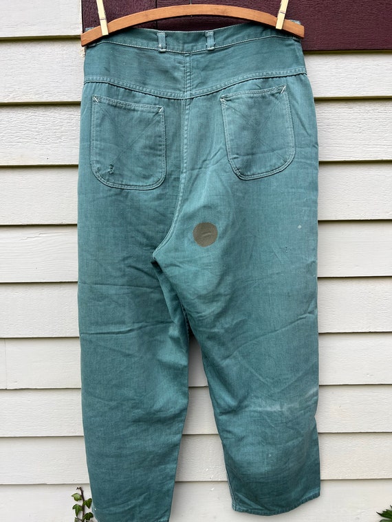 Favorite Find: 1940’s Faded Green Side Zip Pants … - image 3