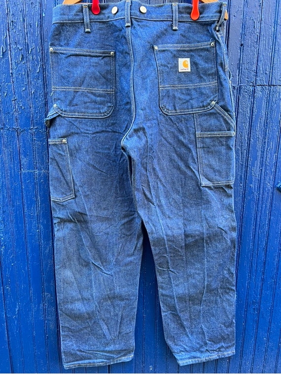 Indigo Denim Carhartt Work Pants / Workwear - image 3