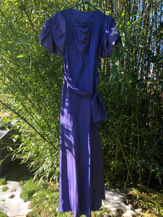 Vintage 1930’s Violet Gown - image 5