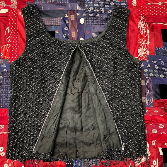 ブランドバッグ 人気ランキング2025 Vintage 1940's Black Beaded Top - Etsy トップス