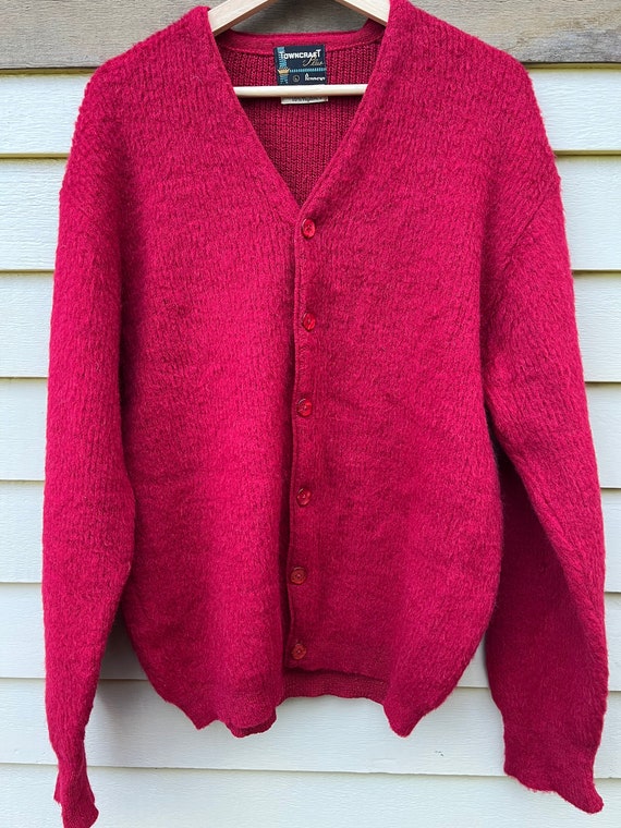 RARE 1950's Penny's Towncraft Red Mohair Cardigan - Etsy RARE 1950's Penny's Towncraft Red Mohair Cardigan - Etsy