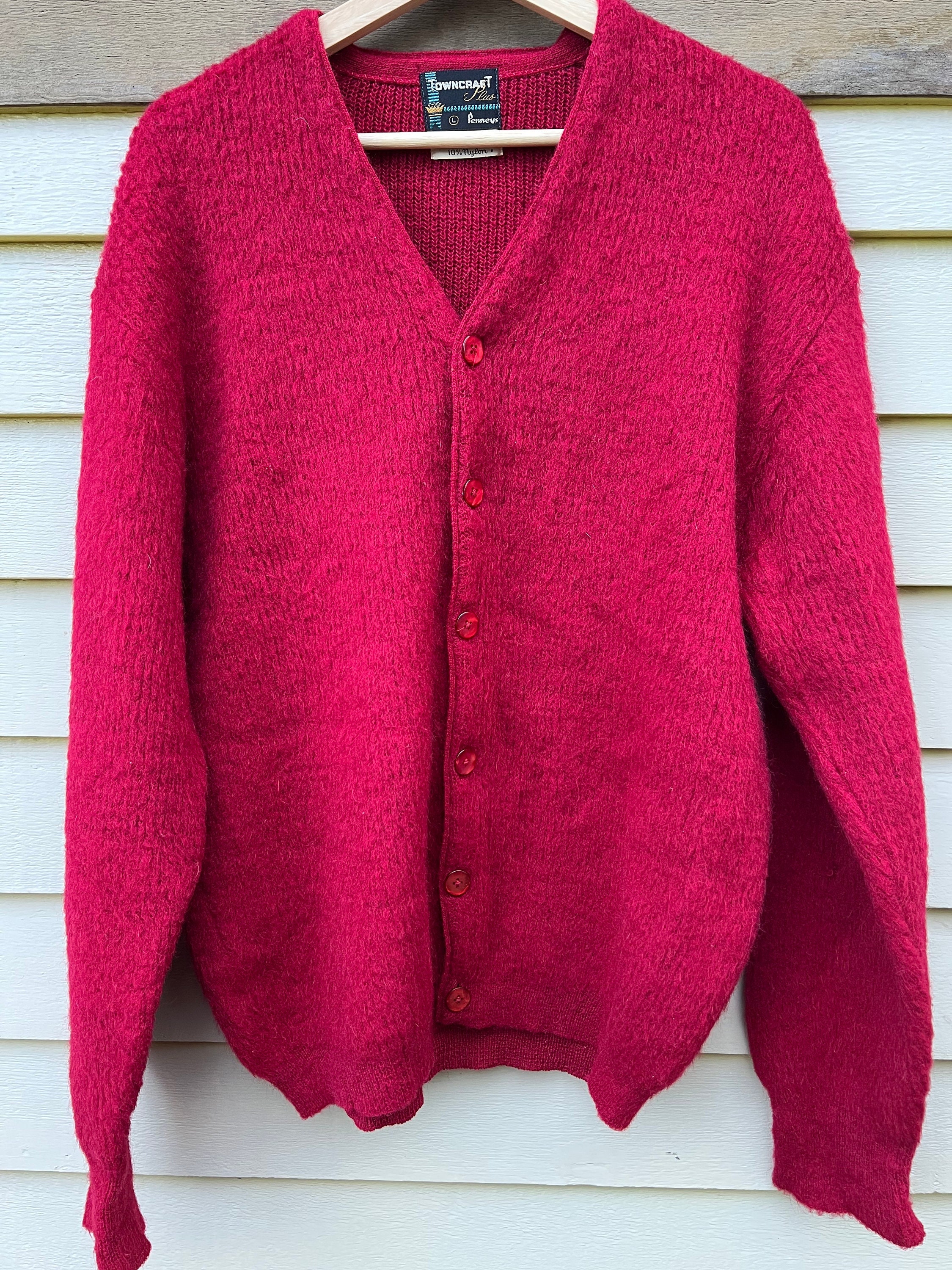 Vintage quilt mohair cardigan