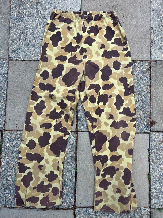 1980’s Frogskin Camo Goretex Hunting Pants / Cabe… - image 6