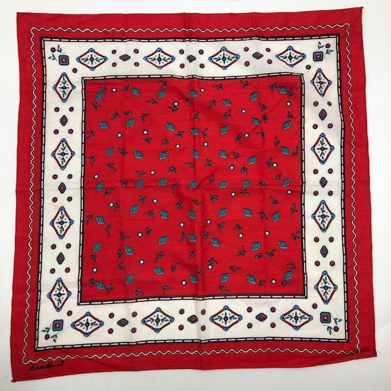 Vintage 1980’s Eddie Bauer Red Bandana - image 1