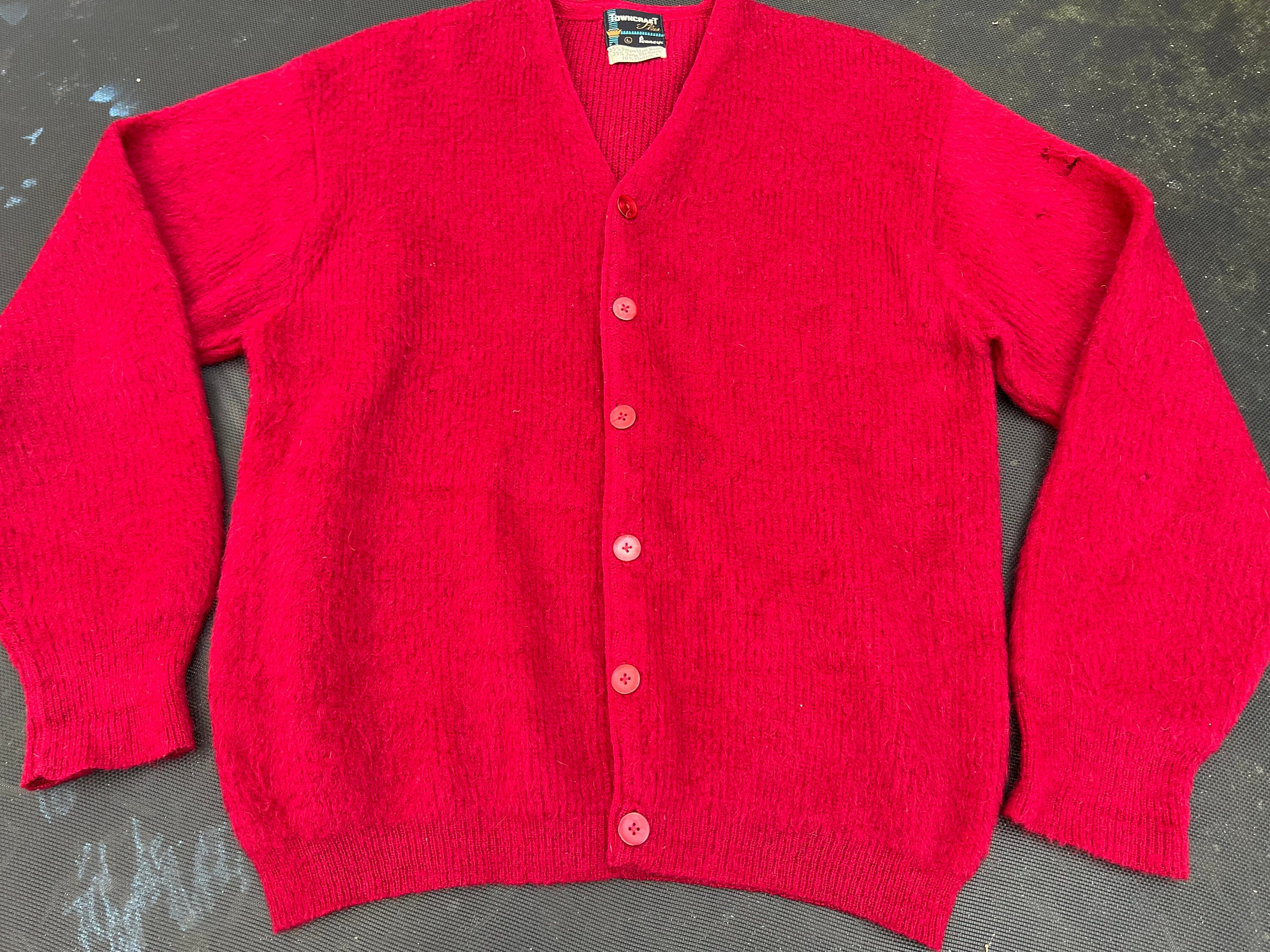 RARE 1950's Penny's Towncraft Red Mohair Cardigan - Etsy RARE 1950's Penny's Towncraft Red Mohair Cardigan - Etsy