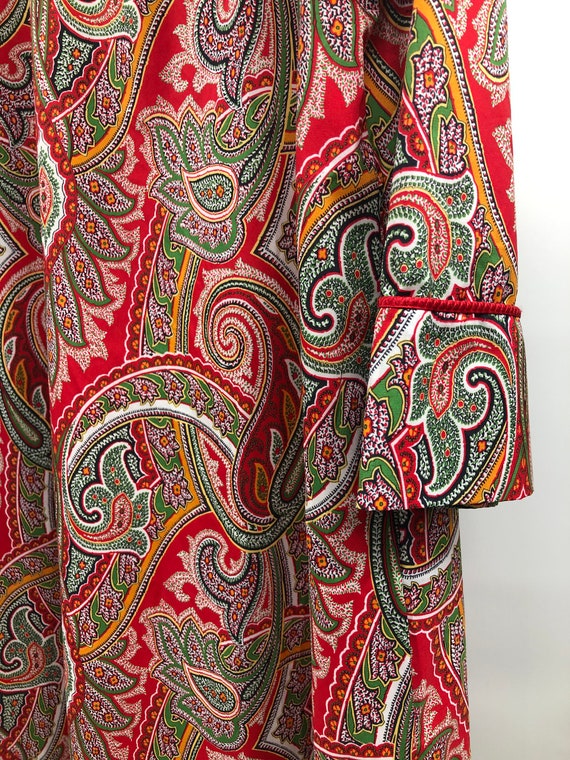 Vintage 1960’s Mary McFadden Paisley Coverup/ Hou… - image 6