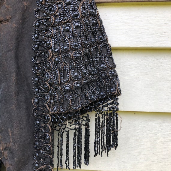 Victorian Heavily Beaded Capelet for Display or S… - image 2