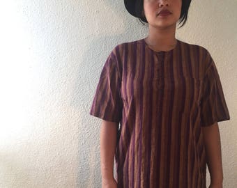 Copper Striped Tunic Dress