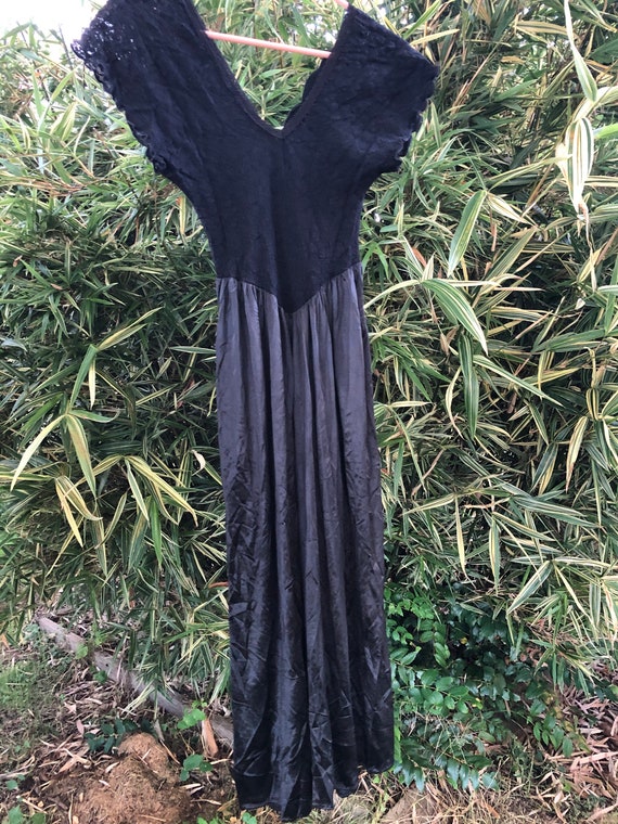 Vintage 1980’s Silk + Lace Slip Dress - image 5