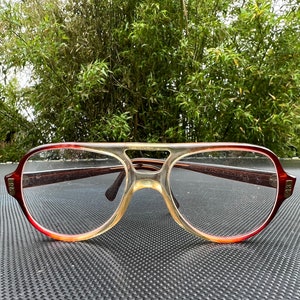 Vintage 1970s American Optical Aviator Glasses / Acrylic Frames image 6