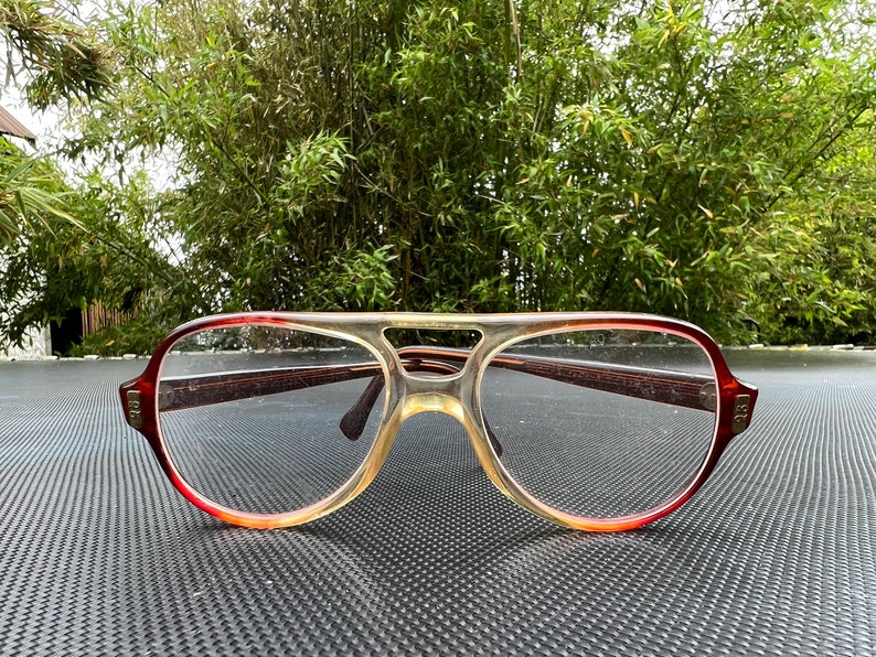 Vintage 1970s American Optical Aviator Glasses / Acrylic Frames image 6