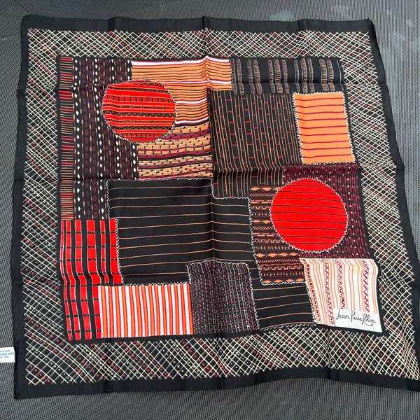 60's Abstract Puzzle Silk Scarf