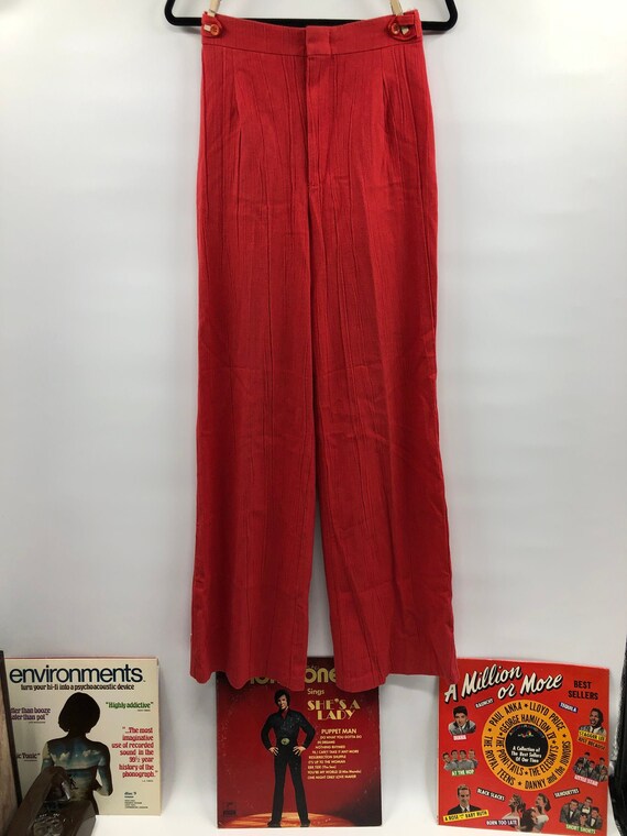 Vintage 1970’s Wrangler Red Bell Bottoms