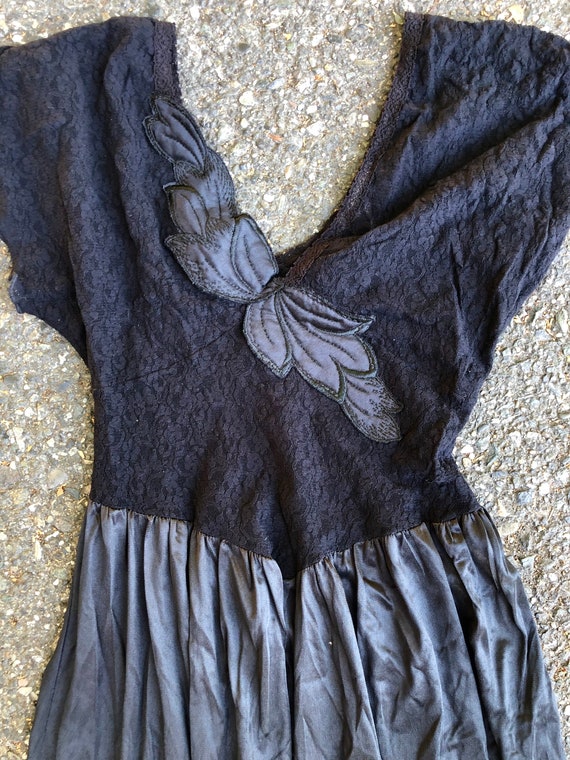 Vintage 1980’s Silk + Lace Slip Dress - image 2