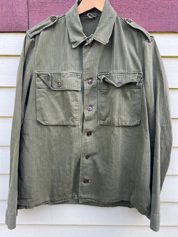 トップス 1950s French Army Field Officer Shirt 1950s French Army Field Shirt, M47 Deadstock, Size M to XL