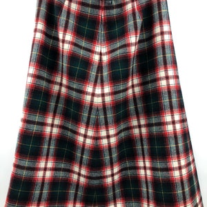 Vintage 1950s Pendleton Wool Plaid Skirt image 6