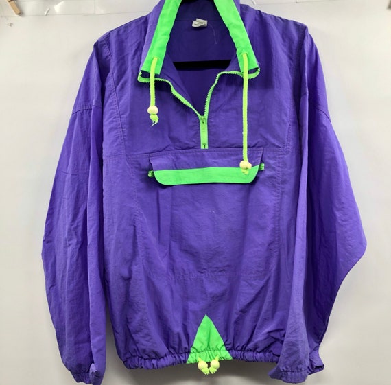 Vintage 80s purple windbreaker - Gem