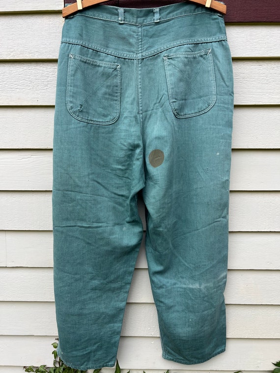 Favorite Find: 1940’s Faded Green Side Zip Pants … - image 4