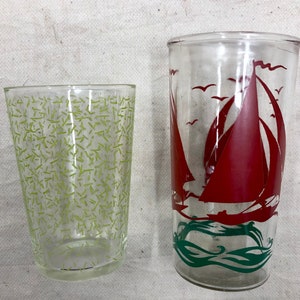 Vintage 1940’s Juice Glass Pair