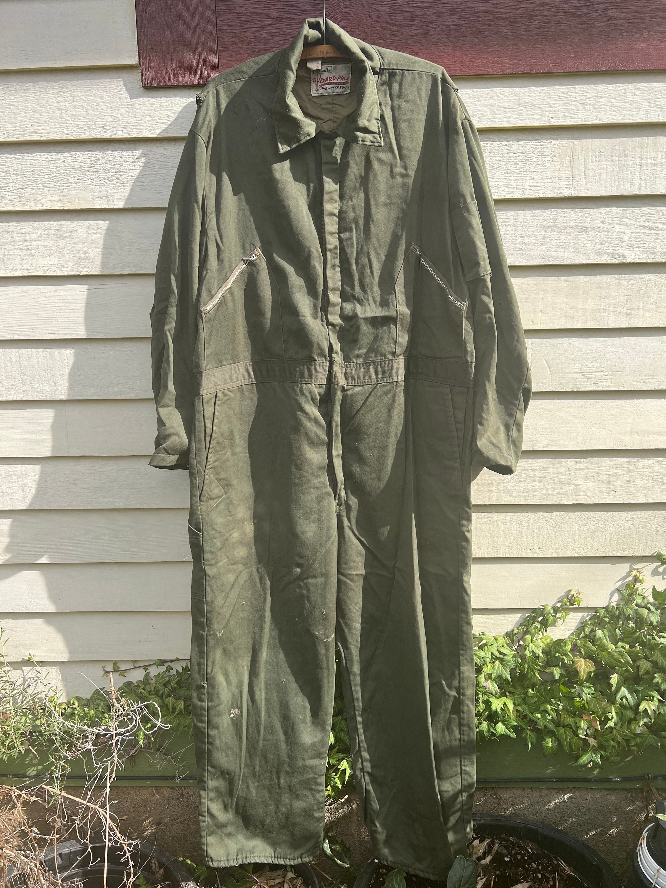 ジャケット・アウター 50s 60s m43 type civilian coveralls 1950's/60's Walls Dark Olive Green Coveralls Blizzard Proof