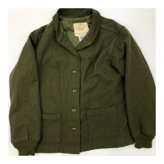 Vintage Wool Military Field Coat Liner