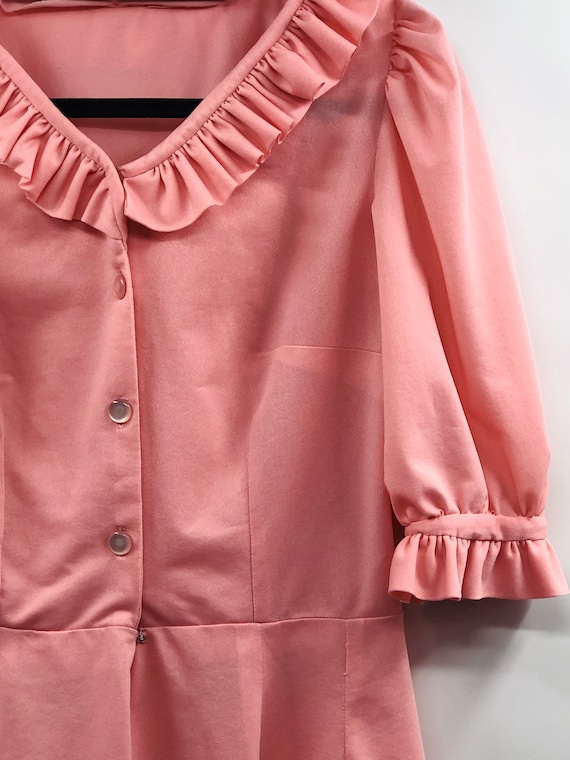 Vintage 1960’s Bubble Gum Pink Polyester Dress