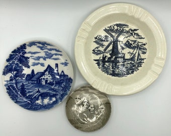 Three Vintage Decorative Plates