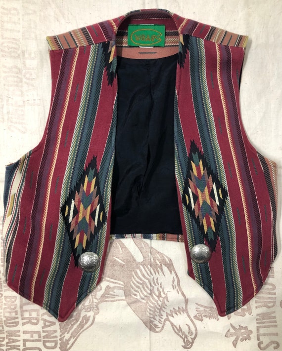 Vintage Chimayo Style Vest
